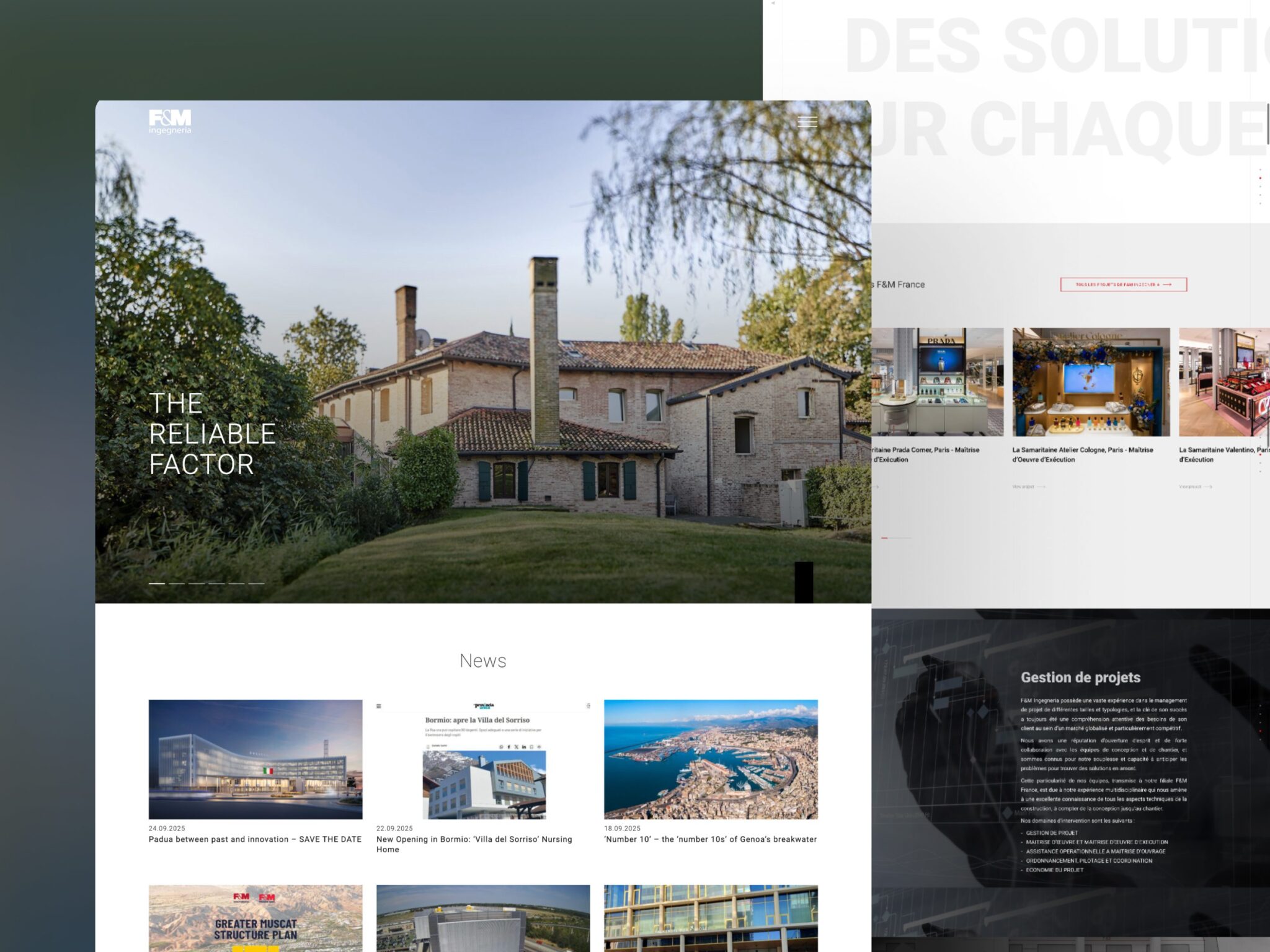 FM Ingegneria - corporate website